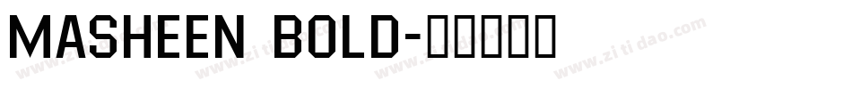 Masheen Bold字体转换